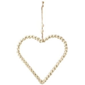 HOME STORY Anhänger Herz - braun - Eisendraht,Papier - 26 cm - 26 cm - cm 1,0 | Möbel Kraft