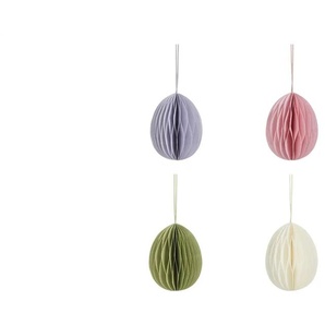 HOME STORY Anhänger Wabenosterei 4er Set - mehrfarbig - Papier - 8.0 | Möbel Kraft