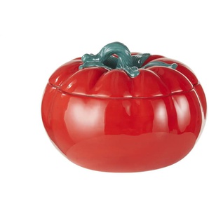 HOME STORY Aufbewahrungsdose Tomate   ¦ rot ¦ Dolomite ¦ Maße (cm): H: 15  Ø: 20.5