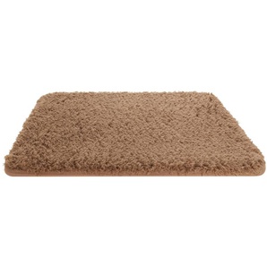 HOME STORY Badteppich  Curly | braun | 100% Polyester | 50 cm |