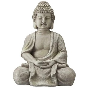 HOME STORY Deko Buddha - grau - Magnesia - 38 cm - 51 cm - cm 3,0 | Möbel Kraft