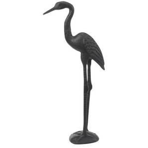 HOME STORY Deko Figur Kranich - schwarz - Aluminium - 27 cm - 60 cm - cm 14,5 | Möbel Kraft
