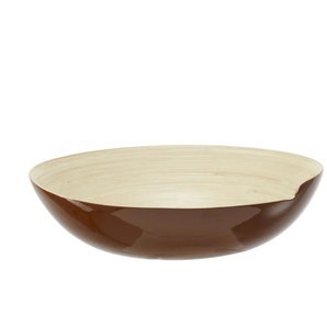 HOME STORY Deko Schale - braun - Bambus,Kunststoff - 26 cm - 7 cm | Möbel Kraft