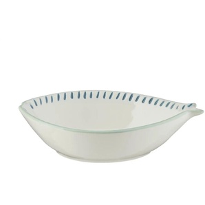 HOME STORY Deko Schale Fisch - weiß - Steinzeug - 12,3 cm - 5 cm | Möbel Kraft