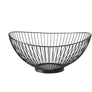 HOME STORY Deko Schale - schwarz - Metall - 30 cm - 13,5 cm - cm 25,5 | Möbel Kraft