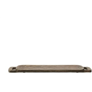 HOME STORY Deko Tablett - braun - Holz - 16,5 cm - 2,5 cm | Möbel Kraft