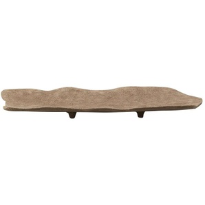 HOME STORY Deko Teller - braun - Aluminium - 21 cm - 4 cm | Möbel Kraft