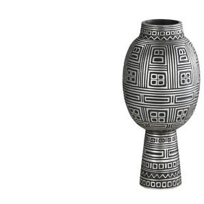 HOME STORY Deko Vase - schwarz - Polyresin (Kunstharz) - 51 cm - 23.5 | Möbel Kraft