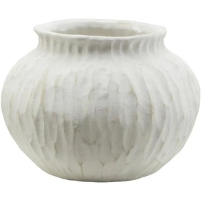 HOME STORY Deko Vase - weiß - Materialmix - 13 cm - 18.0 | Möbel Kraft