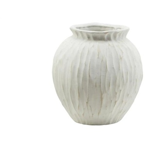 HOME STORY Deko Vase - weiß - Materialmix - 21,5 cm - 20.5 | Möbel Kraft