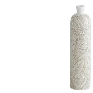 HOME STORY Deko Vase - weiß - Polyresin (Kunstharz) - 60 cm - 14.5 | Möbel Kraft