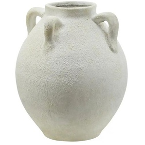 HOME STORY Deko Vase - weiß - Steingut - 23,5 cm - 19.5 | Möbel Kraft
