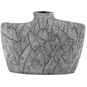 HOME STORY Dekovase - schwarz - Polyresin (Kunstharz) - 39,5 cm - 28 cm - cm 14,0 | Möbel Kraft