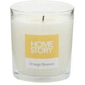 HOME STORY Duftkerze im Glas Orange Blossom - gelb - Wachs,Glas - 8 cm - 7.0 | Möbel Kraft