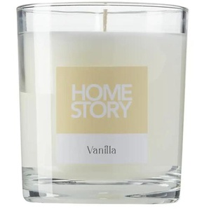 HOME STORY Duftkerze im Glas Vanilla - creme - Wachs,Glas - 8 cm - 7.0 | Möbel Kraft