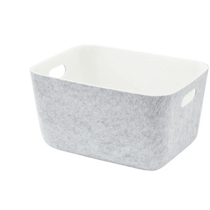 HOME STORY Filzkorb - grau - Filz - 40 cm - 22 cm - cm 30,0 | Möbel Kraft