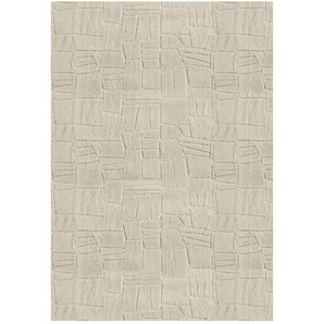 HOME STORY Hochflorteppich  Stone Soft ¦ beige ¦ Synthethische Fasern ¦ Maße (cm): B: 160 H: 1,2