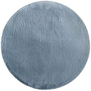 como Hochflorteppich  Bunny ¦ blau ¦ Synthetische Fasern Ø: 160