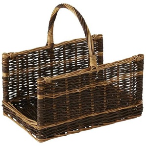 HOME STORY Kaminkorb - braun - Materialmix - 38 cm - 48 cm | Möbel Kraft