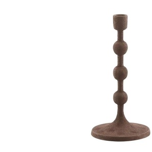 HOME STORY Kerzenhalter   ¦ braun ¦ Aluminium ¦ Maße (cm): H: 26  Ø: 13