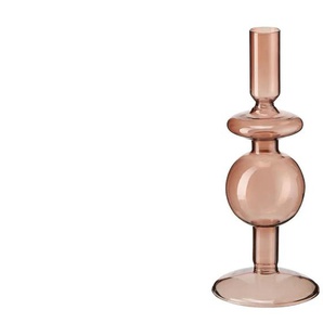HOME STORY Kerzenhalter - braun - Glas - 20 cm - 9.0 | Möbel Kraft