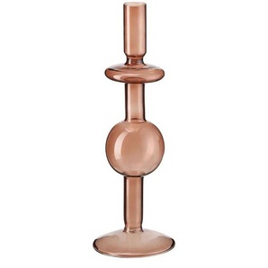 HOME STORY Kerzenhalter - braun - Glas - 27 cm - 9.0 | Möbel Kraft