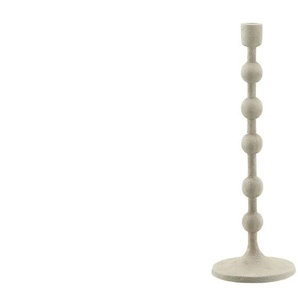 HOME STORY Kerzenhalter   ¦ creme ¦ Aluminium ¦ Maße (cm): H: 38  Ø: 13