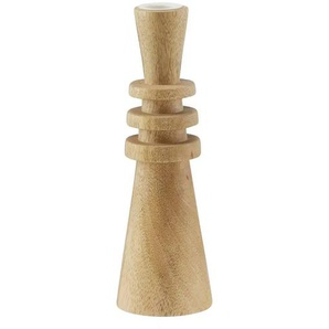 HOME STORY Kerzenhalter - holzfarben - Holz,Metall - 22 cm - 7.0 | Möbel Kraft