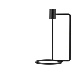 HOME STORY Kerzenhalter - schwarz - Eisen - 11 cm - 21,5 cm | Möbel Kraft