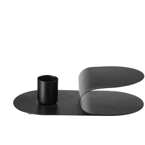 HOME STORY Kerzenhalter - schwarz - Eisen - 15 cm - 3 cm - cm 8,0 | Möbel Kraft