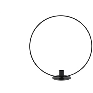 HOME STORY Kerzenhalter - schwarz - Metall - 26,5 cm - 27 cm - cm 8,0 | Möbel Kraft