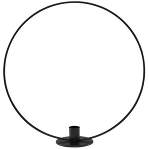 HOME STORY Kerzenhalter - schwarz - Metall - 30 cm - 30,4 cm - cm 8,0 | Möbel Kraft