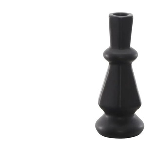 HOME STORY Kerzenhalter - schwarz - Porzellan - 18 cm - 7.0 | Möbel Kraft