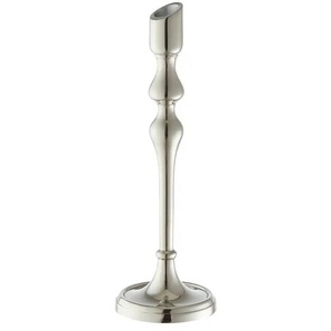 HOME STORY Kerzenhalter - silber - Aluminium - 9 cm - 28 cm - cm 9,0 | Möbel Kraft