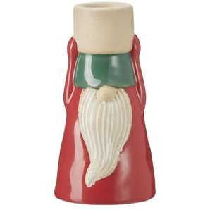 HOME STORY Kerzenhalter Wichtel - rot - Porzellan - 11,3 cm - 6.0 | Möbel Kraft
