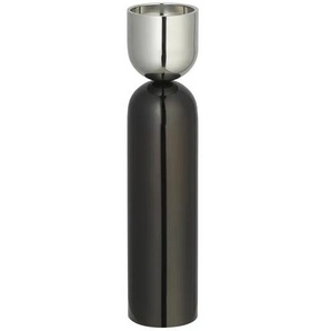 HOME STORY Kerzenständer - schwarz - Edelstahl - 45 cm - 10.0 | Möbel Kraft