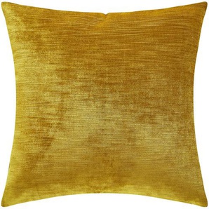 HOME STORY Kissen  Palmas - gold - 100% Polyesterfüllung - 43 cm | Möbel Kraft