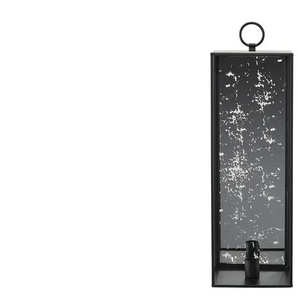 HOME STORY Laterne für Stabkerze - schwarz - Metall,Glas - 12 cm - 36 cm | Möbel Kraft