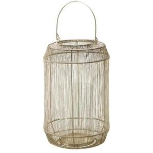 HOME STORY Laterne   ¦ gold ¦ Eisen,Glas ¦ Maße (cm): H: 38  Ø: 24