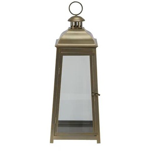 HOME STORY Laterne - gold - Metall,Glas - 50,8 cm - 20.3 | Möbel Kraft
