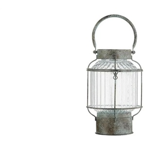 HOME STORY Laterne - grün - Metall,Glas - 15 cm - 31,5 cm | Möbel Kraft