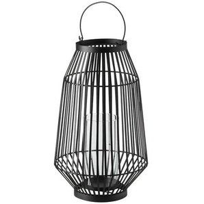HOME STORY Laterne   ¦ schwarz ¦ Eisen,Glas ¦ Maße (cm): B: 23,5 H: 40