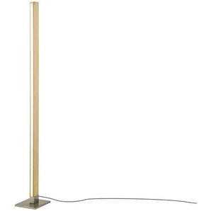 KHG LED-Holz-Stehleuchte, mit Dimmer - braun - Materialmix - 24 cm - 154 cm - 18 cm | Möbel Kraft