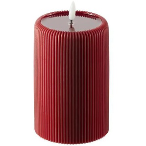 HOME STORY LED KErze - rot - Wachs,Kunststoff - 15 cm - 10.0 | Möbel Kraft