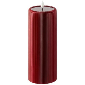 HOME STORY LED KErze - rot - Wachs,Kunststoff - 25 cm - 10.0 | Möbel Kraft