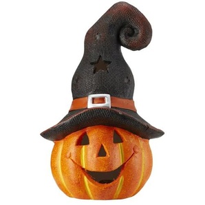 HOME STORY LED Kürbis - orange - Materialmix - 22 cm - 34,5 cm - cm 18,0 | Möbel Kraft