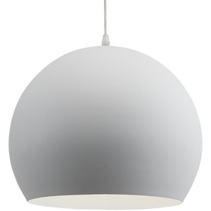 KHG LED-Pendelleuchte, 1-flammig, weiß mit Fernbedienung ¦ silber ¦ Maße (cm): H: 100  Ø: 35