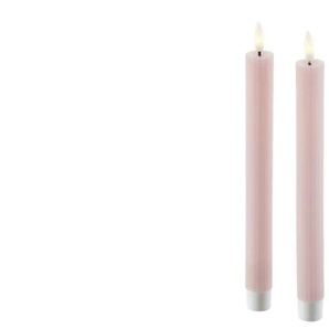 HOME STORY LED Stabkerze 2er Set - rot - Paraffin,Kunststoff - 20 cm - 2.2 | Möbel Kraft