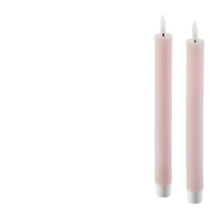 HOME STORY LED Stabkerze 2er Set - rot - Paraffin,Kunststoff - 20 cm - 2.2 | Möbel Kraft