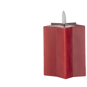 HOME STORY LED Stern Kerze - rot - Wachs,Kunststoff - 13,5 cm - 8.5 | Möbel Kraft